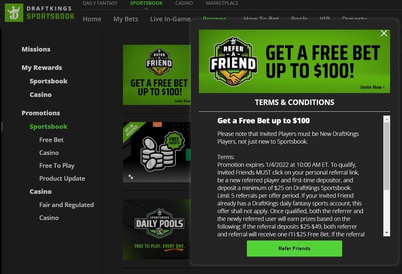 DraftKings welcome offer