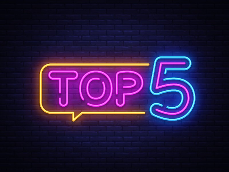 Top 5 neon sign